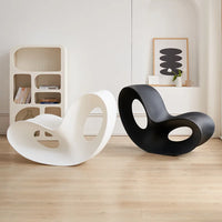 Creative butterfly shaped living room rocking chair, home leisure single lazy chair, modern simple plastic lounge chair GN772LA