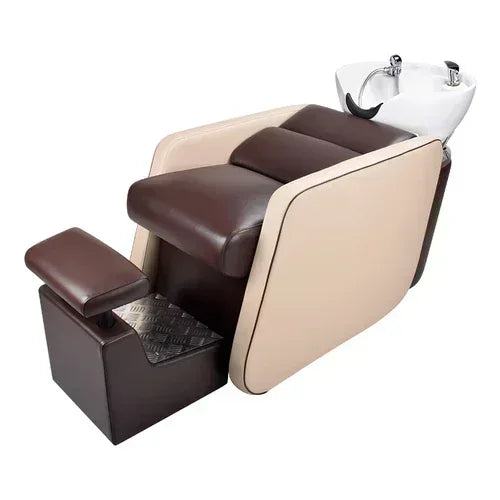 yj5 lx29Beauty Shop Lying Half Shampoo Chair Hairdressing Salon Bed Special Spa Shop Flushing Bed