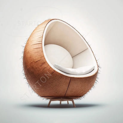 Modern Creative Design Coconut Sofa Single Arm Living Room Bedroom Sofa