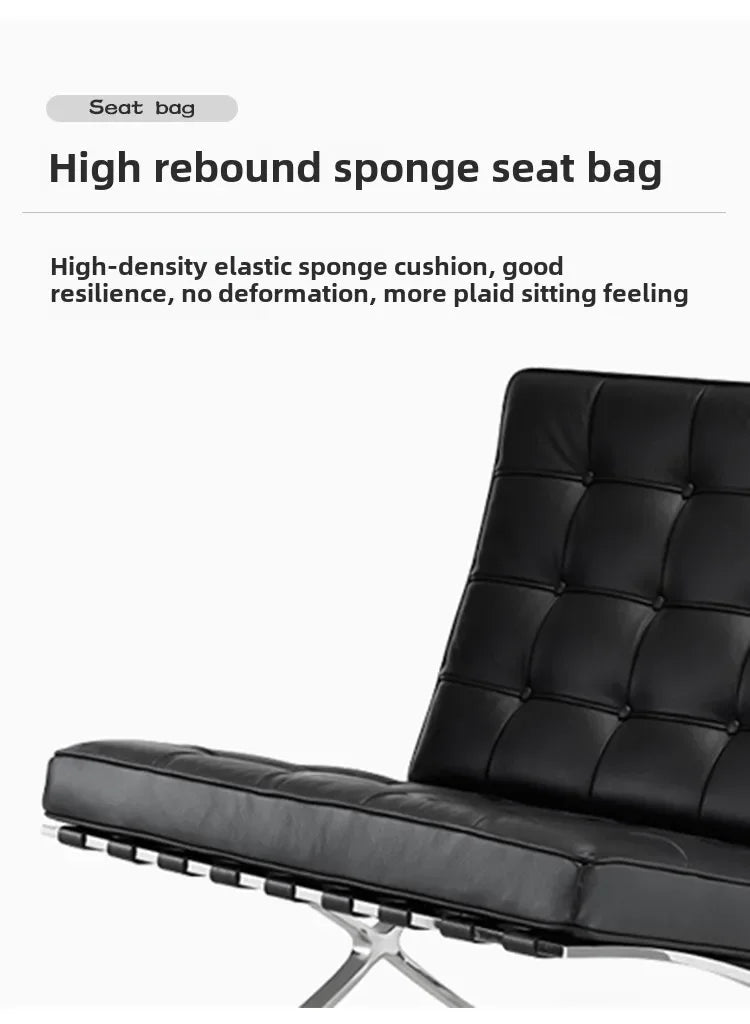 Single Sofa Chair Designer Star Same Leisure Simple High-end Luxury Leisure Chair Nordic Single Barcelona Modern Recliner Chair
