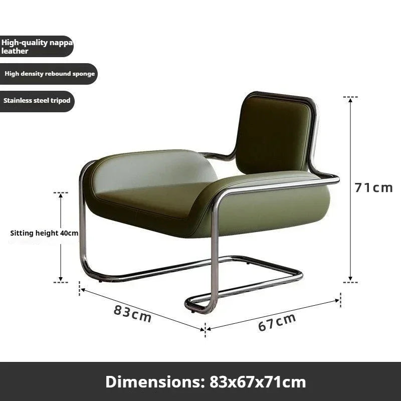 Hestora Ergonomic Lobby Chair PU Leather Office Waiting Room Seat Heavy Duty Steel Frame High Density Cushion for Salon Receptio