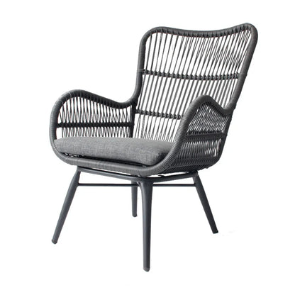 Rattan Chair Three Piece Set Balcony Table Modern Outdoor Furniture Combination Armrest Single Rattan Sofa Outdoor Chairs