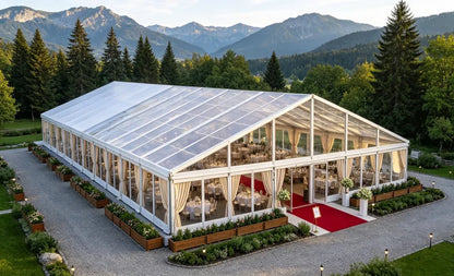 Custom Size Large Aluminum Alloy Outdoor Marquee Tent Waterproof Side Walls For Weddingparty Commercial Event All Weather Canopy
