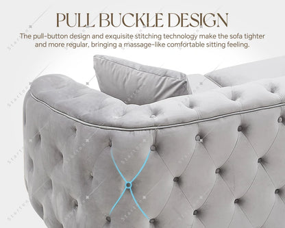 Best Manufacturer Nordic New Design Style Trend Couches Set Luxury Chesterfield Fabric Reclining Home Furniture Living Room Sofa