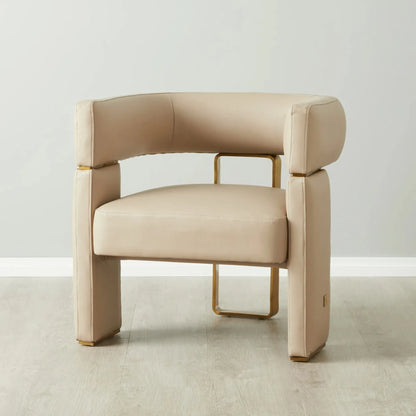 Modern simple fabric negotiation leisure sofa chair designer single  Internet celebrity  Nordic metal leisure chair