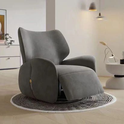 Single Sofa Chair Fabric Leisure Chair Living Room Modern Light Luxury Electric Function Sofa Recliner