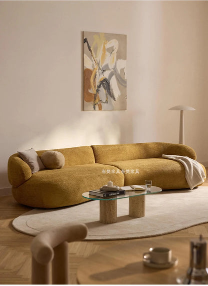 Designer Lounge Living Room Sofas Children Luxury Modern Nordic Sofas Canape Outdoor Curved Wood Divano Lounge Suite Furniture