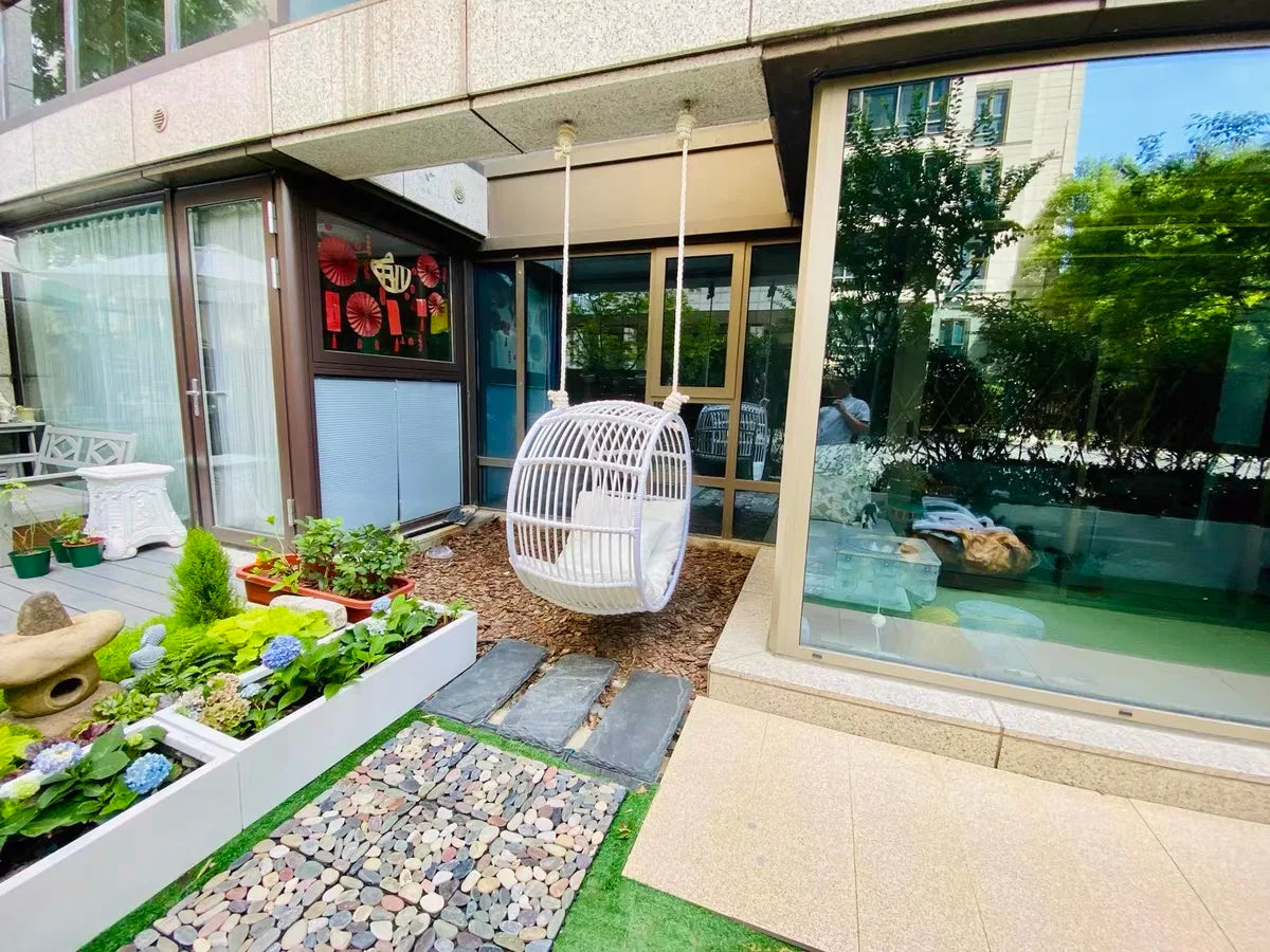 Interior and exterior swings for household balcony hammock outdoor imitation rattan chair round cradle chair hanging chair