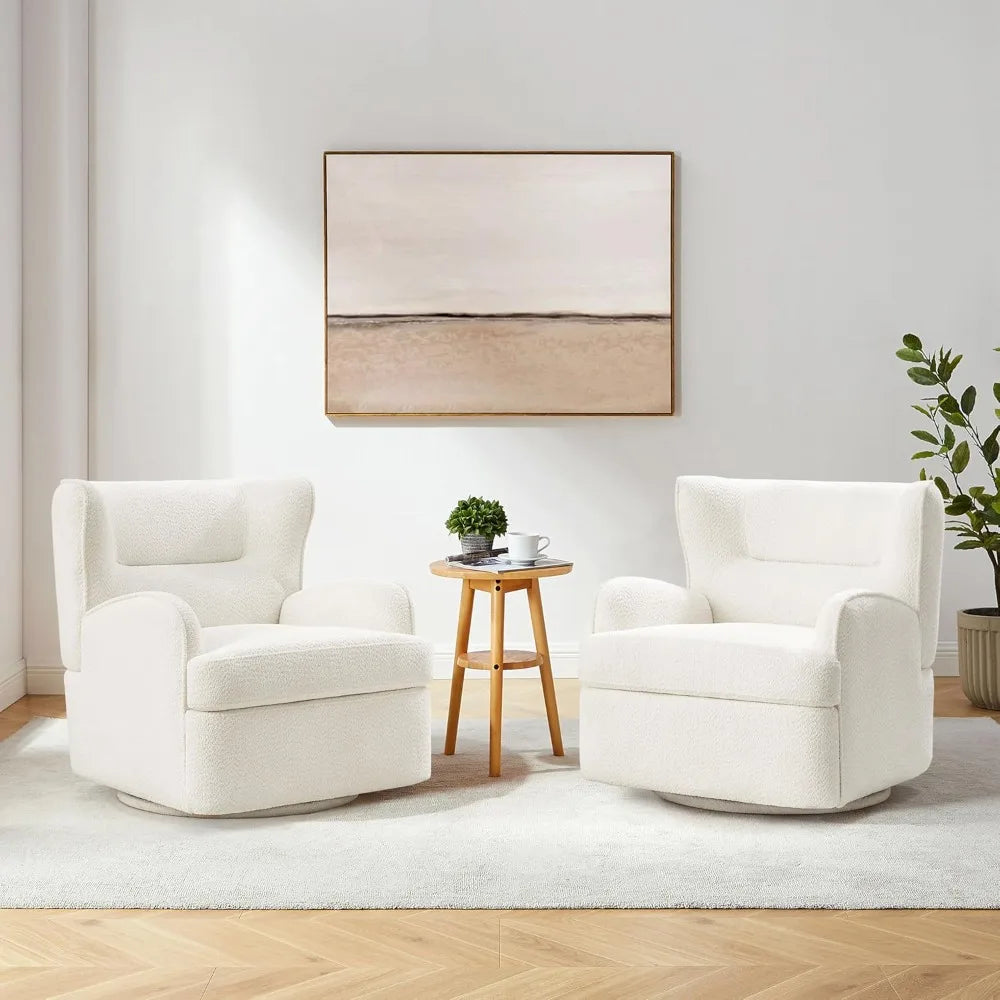 Swivel Accent Chair,Modern 31.50 Upholstered Armchair, Comfy Accent Chair for Living Room,Bedroom, Corner, Reading