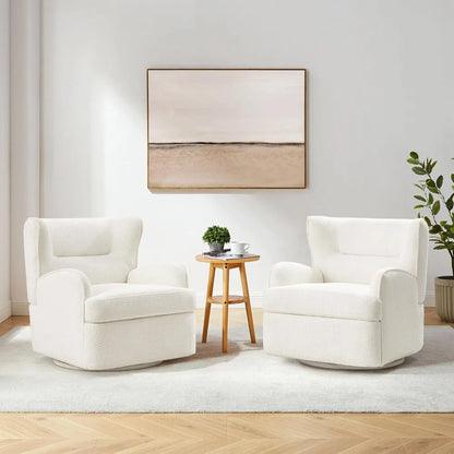 Swivel Accent Chair,Modern 31.50 Upholstered Armchair, Comfy Accent Chair for Living Room,Bedroom, Corner, Reading