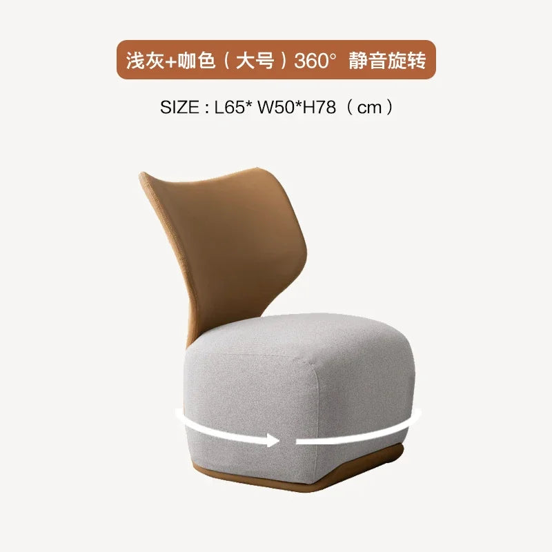 Luxury Fabric Living Room Chair Coffee Shop Living Room Lounges Chair Bedroom Sofa Furniture Low Stool Balcony Leisure Chair t