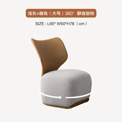 Luxury Fabric Living Room Chair Coffee Shop Living Room Lounges Chair Bedroom Sofa Furniture Low Stool Balcony Leisure Chair t