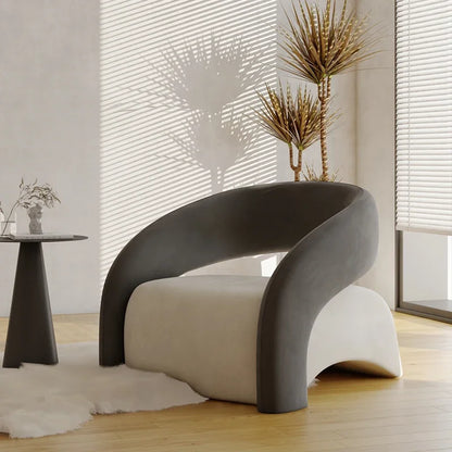 Nordic design single sofa modern minimalist light luxury living room balcony leisure tiger chair  FT