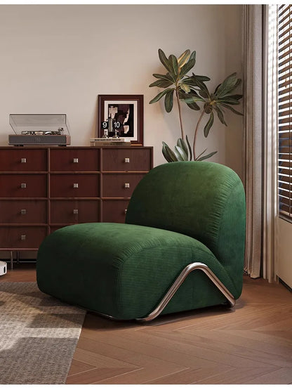 Internet celebrity in the ancient style wabi sabi lazy leisure chair designer Yang fabric single