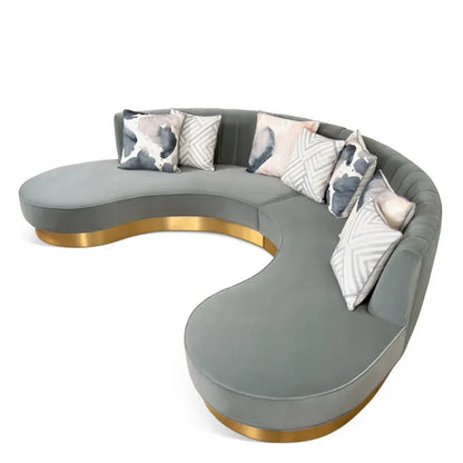 Modern light luxury curved sofa beauty salon reception living room clothing store designer furniture special-shaped sofa