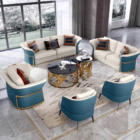 Italian Designer Leather Sofas Luxury 3 Pieces Set Minimalist Modern Sofa Loveseat Floor Divano Soggiorno Home Furniture