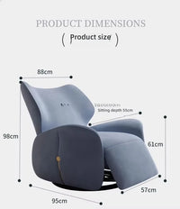Modern smart living room lounge chair sofa chair Comfortable cotton push back rocking chair Convertible home bar furniture