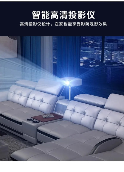 Modern Minimalist Sofa Electric Massage Chiar Floor Multifunctional Corner Sofa Lounges Relaxing Living Room Couch Furniture