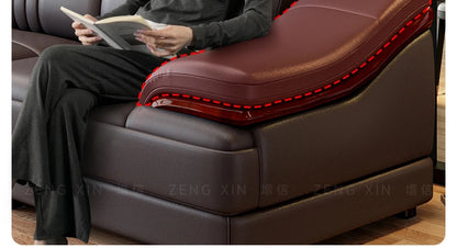 Nordic Genuine Leather Sofas Luxury Armchairs Cinema Comfortable Sofas Living Room Design Fauteuils Salon Home Furniture