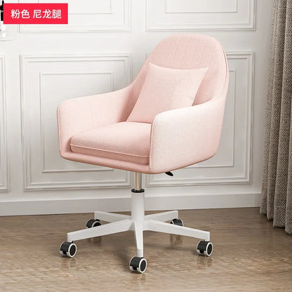 Computer Chair Nordic Household Comfortable Office Chair Bedroom Furniture Designer Backrest Study Swivel Pulley Gaming Chair