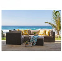 Aluminum Outdoor Garden Chair Rattan Furniture Set Rope Furniture Set Garden Sectional Sofa Set