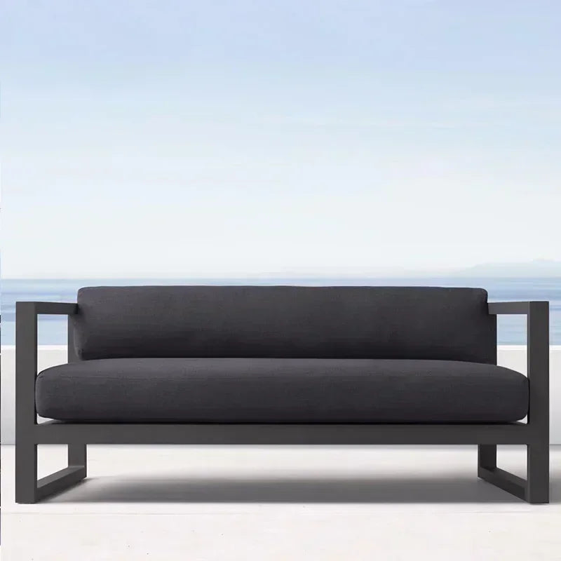 Four Piece Set Outdoor Aluminum Alloy Sofa Terrace Garden Bar Waterproof Sofa Furniture Set outdoor furniture sectional sofa