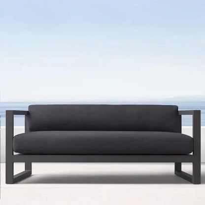 Four Piece Set Outdoor Aluminum Alloy Sofa Terrace Garden Bar Waterproof Sofa Furniture Set outdoor furniture sectional sofa