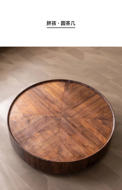 Nordic Solid Wood Coffee Table Modern Simple Originality Round Coffee Table Sofa Side Living Room Home Furniture Salontafel FYCT