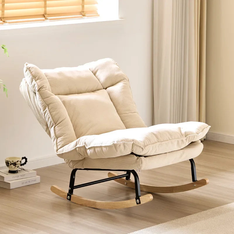 Single sofa  Living room lazy rocking chair Reclining  Adult rocking chair