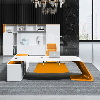 Minimalist Atmosphere Office Desk Computer High Single Fashionable Office Desk Irregular Office Furniture Der Schreibtisch XYOD