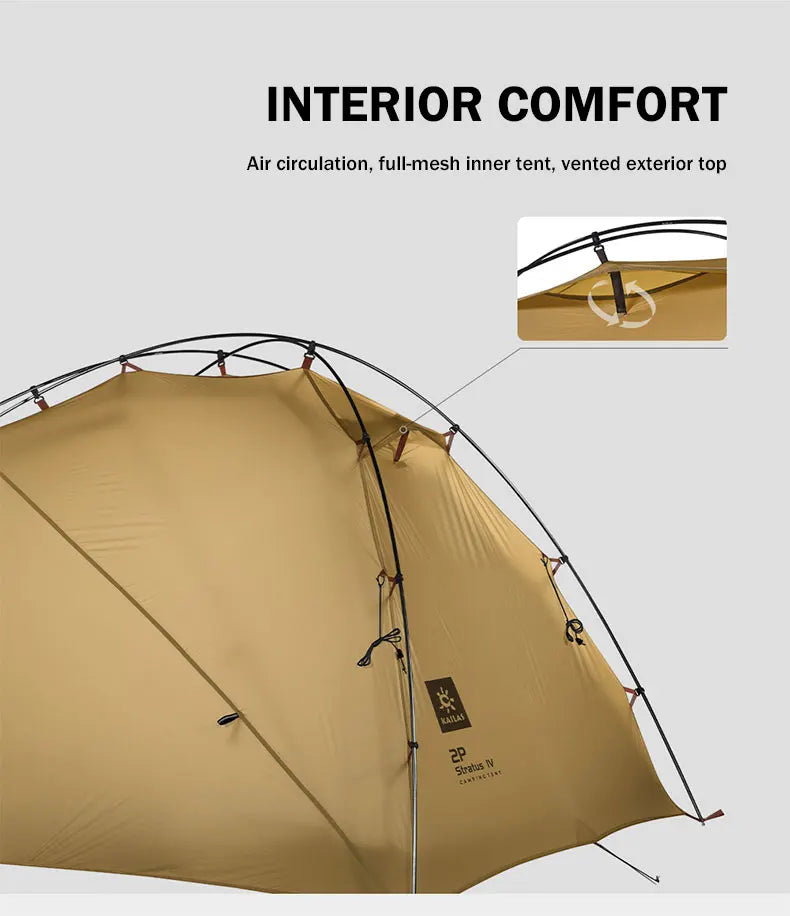 KAILAS STRATUS Ultralight Backpacking Tent 2 Person Double Layer Waterproof Windproof Camping Hiking Survival Tent KT2303102