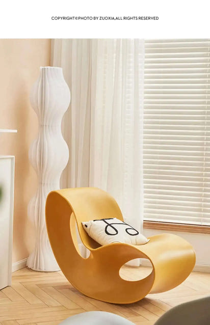 Nordic Designer Rocking Chair Creative Home Lounge Chair Villa Living Room Balcony Bedroom Lazy Lounge Area Sofa Bed N p