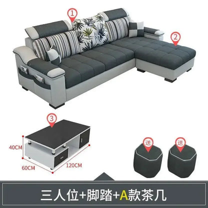 Living room, simple, modern, rental room, three people, removable and washable, small apartment, Nordic
