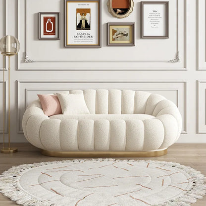 Pumpkin Lazy Sofa Sleeping Lying Apartment Living Room Balcony Leisure Rotating Lamb Fleece