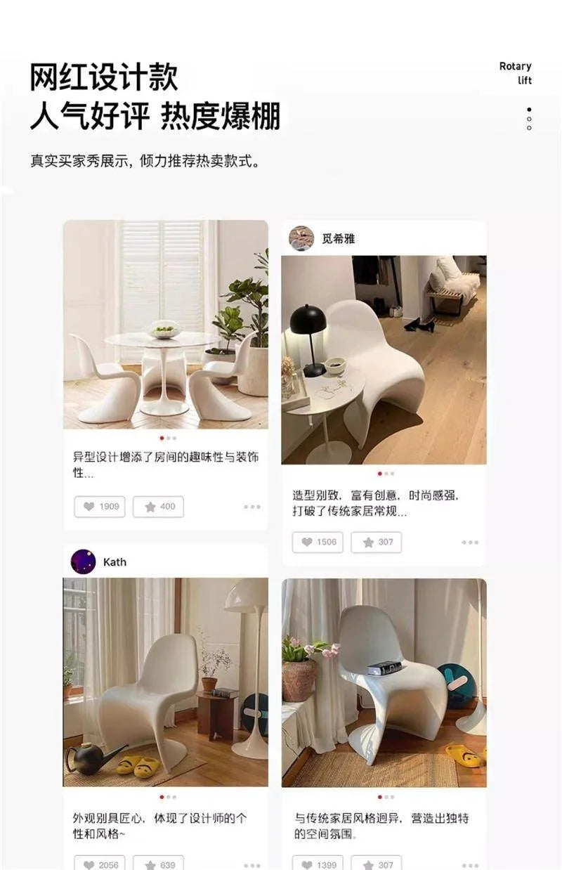 Acrylic transparent chair simple household light luxury high-end dining table chair makeup chair Pan Dong chair