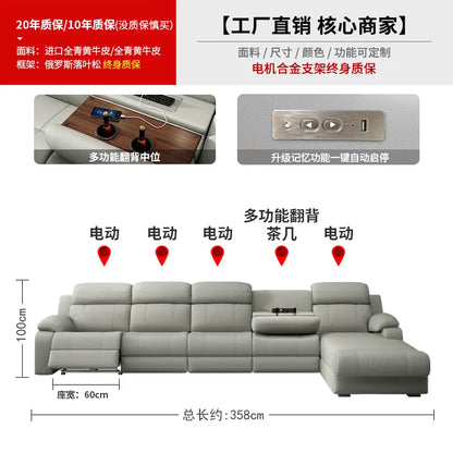 Living Room Modern Sofas Multifunction Armchairs Apartment Leather Sofas Electric Lazy Sillas Para Sala De Estar Home Furniture