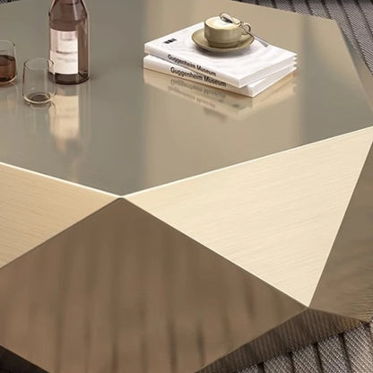 Gold Diamond Coffee Table Designer Sense Modern Simplicity Coffee Table Special-shaped Living Room Furniture Couchtisch XYCJ