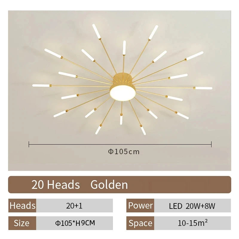 Creative LED Ceiling Lamp Modern Living Room Lights Nordic Home Decor Dining Bedroom Lighting Lustre Indoor Ceiling Pendant Lamp