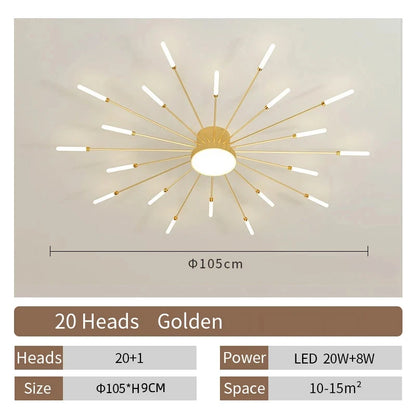 Creative LED Ceiling Lamp Modern Living Room Lights Nordic Home Decor Dining Bedroom Lighting Lustre Indoor Ceiling Pendant Lamp
