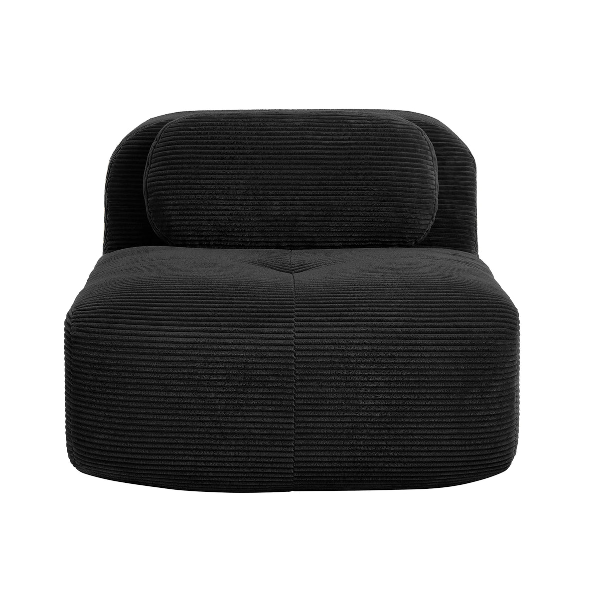 1piece Modern Lovely Sofa Without Armrests with Cushion, Living Room Furniture, Modular Corner Sofa, Premium Cordstock Fabric