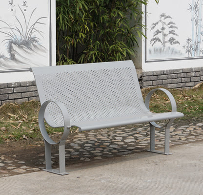 Luxury Park Metal Benches Seat Outdoor Garden Patio Cast Iron Benches