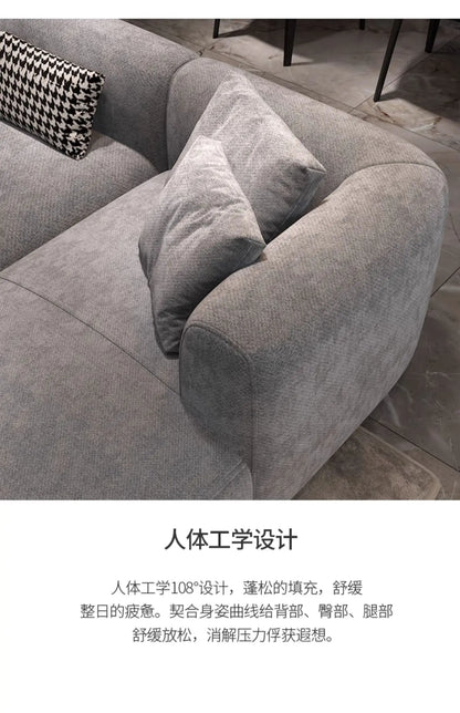 Minimalist modern white sofa