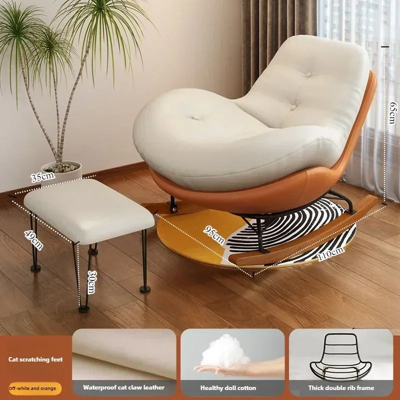 Sofa Penguin Rocking Chair Adult Lounge Chair Adult Living Room Snail Balcony Home Indoor Leisure Rocking Chair Recliner