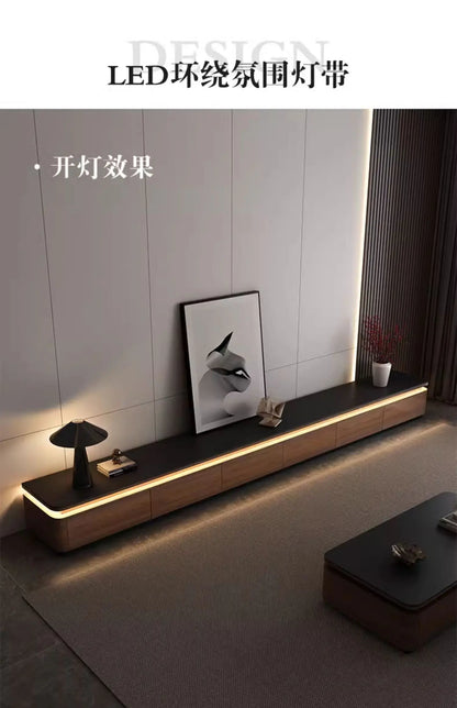 JC Storage Retro Design Tv Stand Coffee Table Lights Minimalist Floor Tv Stands Home Universal Mueble Para Televisor Furniture