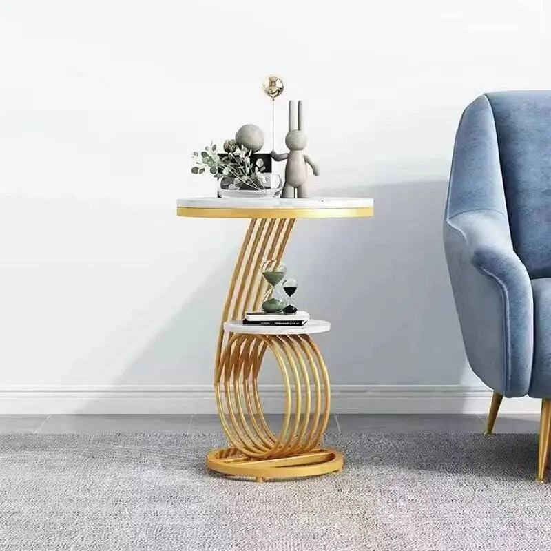 Nordic Round Coffee Tables Books Big Luxury Gold Nordic Hall Side Coffee Table Bedside Dressing Mesitas De Noche Home Furniture