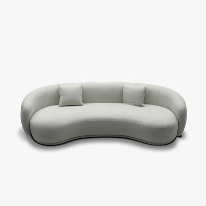 Semicircle, curved, sofa, moon model, special shaped, living room, furniture, cream wind