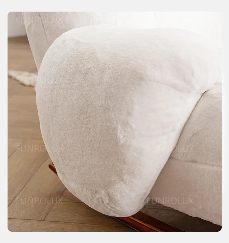 Simple Leisure Chair Great White Rocking Chair Living Room Small Sofa Hotel Club Leisure Chair Study Chair Living Room Chair
