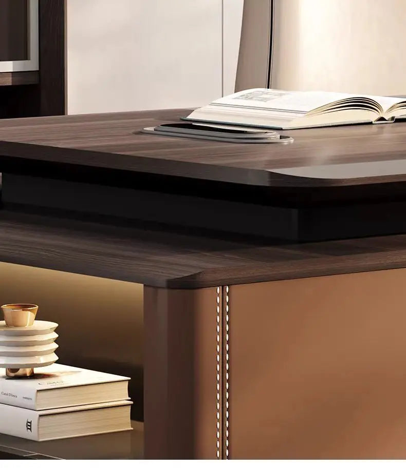 Boss Office President's Desk Light Luxury Advanced Sense Large Class Desk Furniture Chairperson's Office Desk And Chair Combinat