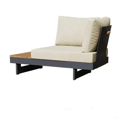 Teak outdoor sofa patio balcony garden villa hotel preservative wood rattan chair sofa furniture