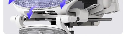 Ergonomic Office Chair with Lumbar Support Adjustable 3D Armrests Recline Tilt Function Mesh Seat for Home Office